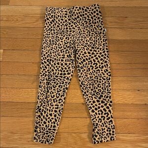 Little Sleepies Tan and Black Leopard Leggings
